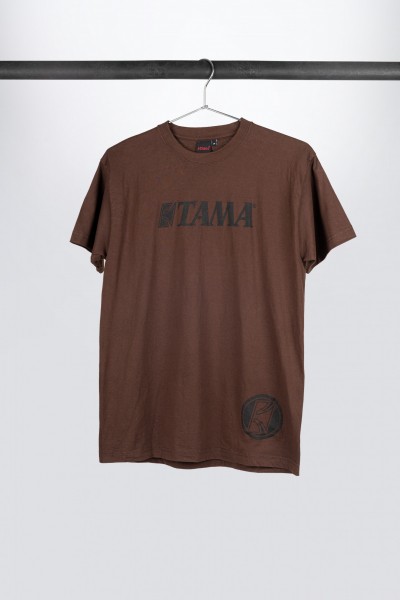 Tama T-Shirt in braun mit Logo auf der Brust (TT313)