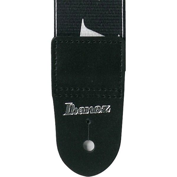 IBANEZ Design Strap - Black/White Logos (GSD50-P6)