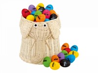 NINO Percussion 80-teiliges Egg Shaker Sortiment in Rattankorb (VE80-NI540-2) NINO Percussion 80-teiliges Egg Shaker Sortiment in Rattankorb (VE80-NI540-2)