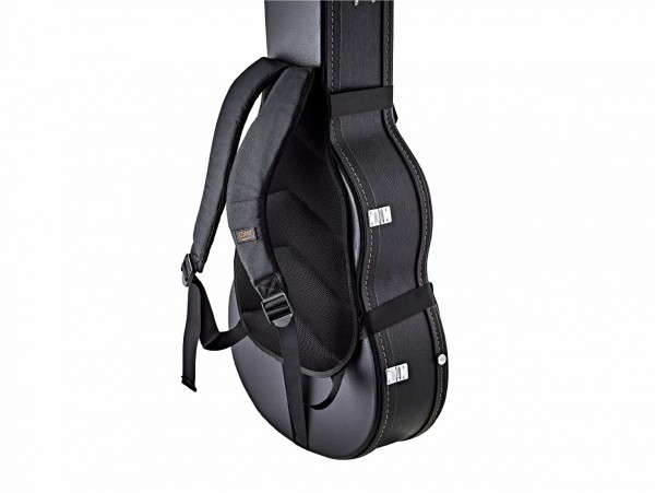 ORTEGA DeLuxe Back Pack Strap - Black (OBPS-DLX)
