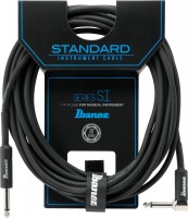 IBANEZ SI Series (Standard) Guitar Instrument Cable - Straight & Right Angle plugs - Male - Male, Black - 6,10 m / 20 ft (SI20L) IBANEZ SI Series (Standard) Guitar Instrument Cable - Straight & Right Angle plugs - Male - Male, Black - 6,10 m / 20 ft (SI20L)