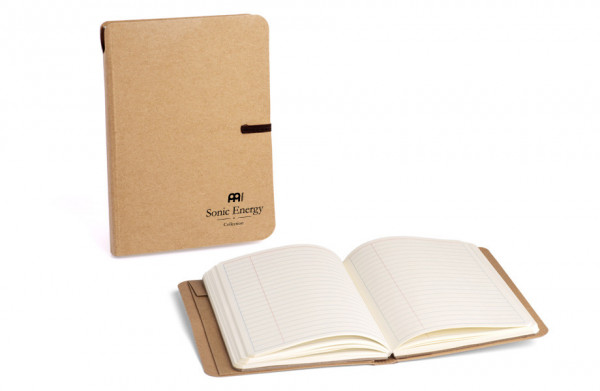 Meinl Sonic Energy Notizbuch Karton - DIN A5 - 240 Seiten - Mit Innentasche und Verschlussband (SE-NOTEBOOKCA)