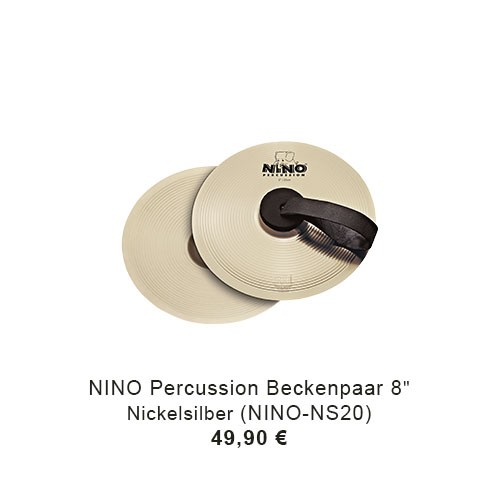NINO Percussion Beckenpaar - 8" Nickelsilber (NINO-NS20) 