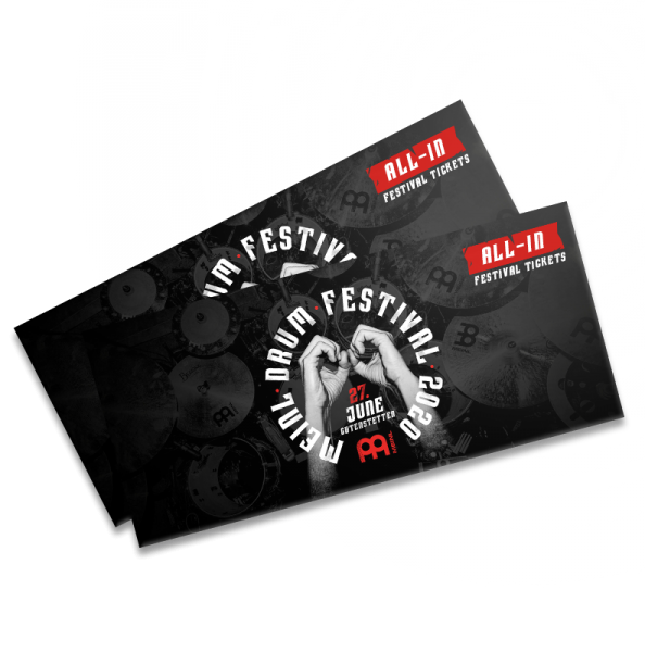 MEINL DRUM FESTIVAL TICKET 2020 - ALL IN - Ticket + Bus + Hostel (2 Nights) reduced (MDF20-AI-RED)
