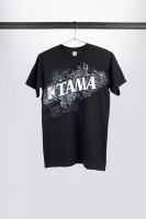 Tama t-shirt in black with Flourish Tee print (TT11FLOBK) Tama t-shirt in black with Flourish Tee print (TT11FLOBK)