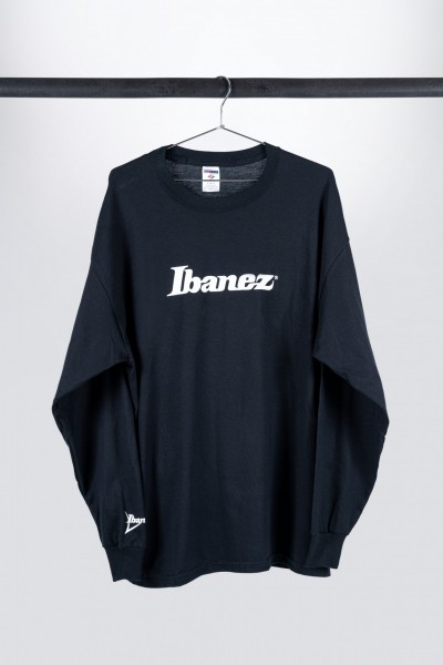 Black Ibanez longsleeve with white "Ibanez" logo (ITL7LGBK)
