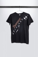 Black Ibanez t-shirt with brown-white "Tube Screamer" frontprint (IT11DIABK)