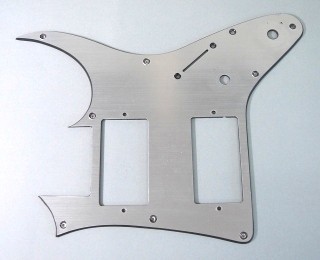 IBANEZ plastic pickguard - hairline silver for GRGM08LTD3-NSV (4PG27A0007)