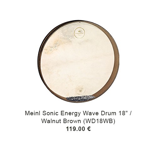 MEINL Sonic Energy Wave Drum 18" / 45.72 cm - Walnut Brown (WD18WB) 