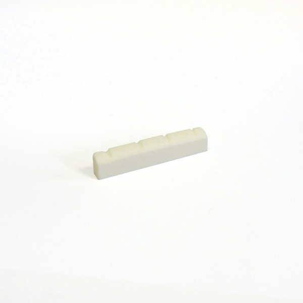 Nut for 4-stringed Lefthand-Bass - Hmax=9mm, W=43mm, D=5mm (OER-30120)