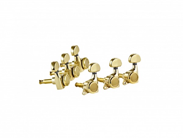 ORTEGA 3+3 Guitar Locking Tuning Machines - Gold (OTMLOCK33-GO)