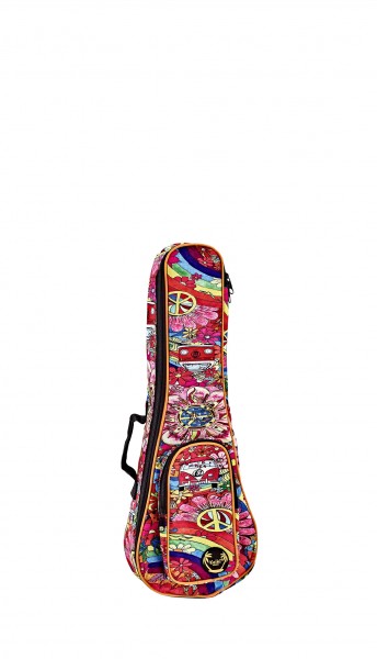 KEIKI Designer Serie Konzert Ukulele Bag - Peace '68 (KUB-68-CC)