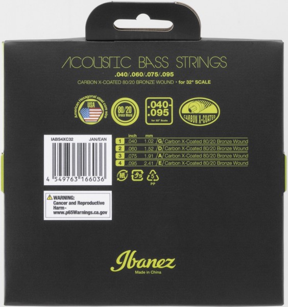 IBANEZ String Set for 4 String Acoustic Bass (IABS4XC32)