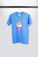 IBANEZ T-Shirt in hellblau mit Retro-Logo auf der Brust (ITIB)