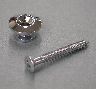 IBANEZ Strap Button - chrome made of metal- for acoustic guitars (5ASP12F), Strap Buttons & Endpins, Acoustic Guitars, Spare Parts, Ibanez