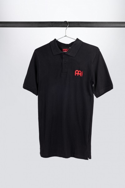 MEINL Poloshirt in schwarz mit Logo auf der linken Brust (M125)