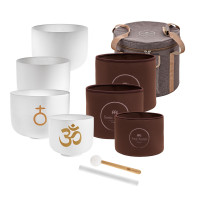 Meinl Sonic Energy 4-teiliges Om Crystal Singing Bowl Set (CSBSETOM4)