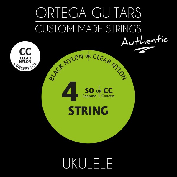 ORTEGA Custom Made Strings Authentic String Set - Ukulele 4 String (UKA-CC)