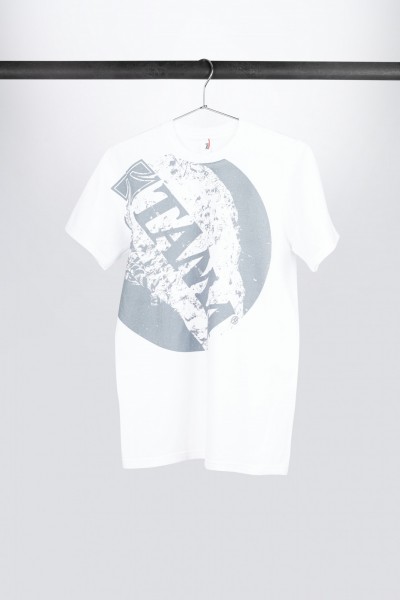 Tama t-shirt in white with Circle Tee print (TT11CIRWH)