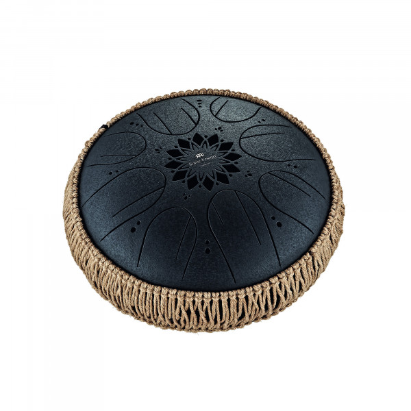 MEINL Sonic Energy Medium Octave Steel Tongue Drum, Schwarz, H Moll (432 Hz), 8 Töne, 10" / 25 cm (MOSTD1BK)