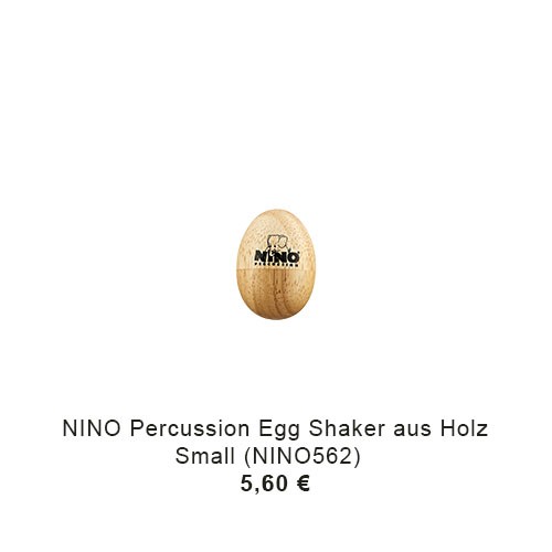 NINO Percussion Egg Shaker aus Holz - Small (NINO562) 