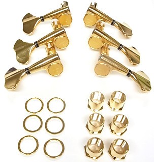 IBANEZ E-bass tuning machine set, GB707 - gold (2MH1G7733G)