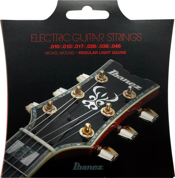 IBANEZ String Set Electric Guitar Nickel Wound 6-String - Regular Light, 10-46 (IEGS61)
