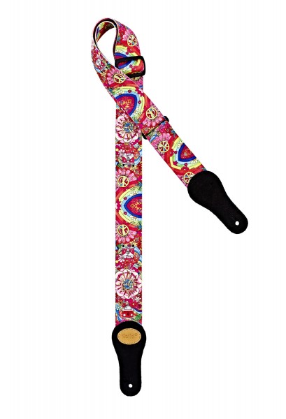 KEIKI Designer Series Nylon Guitar Strap - "Peace '68" (KNS-68)