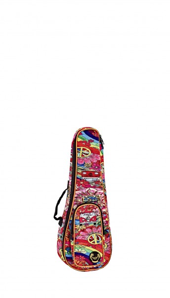 KEIKI Designer Series Soprano Ukulele Bag - Peace '68 (KUB-68-SO)