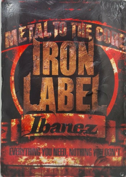 IBANEZ Iron Label Wall-Print - 29cm x 21cm (AUG13945)