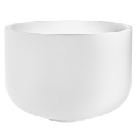 Meinl Sonic Energy 14" white-frosted Crystal Singing Bowl E3, 440 Hz, Solarplexus Chakra (CSBM14E3)