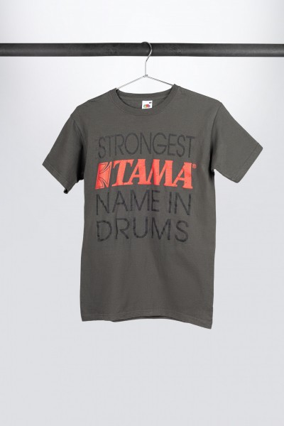 Tama t-shirt in dark grey with "Strongest Name" frontprint (TT14CC)