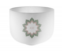 Meinl Sonic Energy 9" Crystal Singing Bowl, 432 Hz, Lotus Flower (CSB432LF)