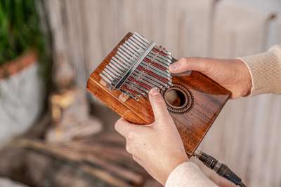 Meinl Sonic Energy Solid Kalimba, 17 Notes, Black - Sims Music