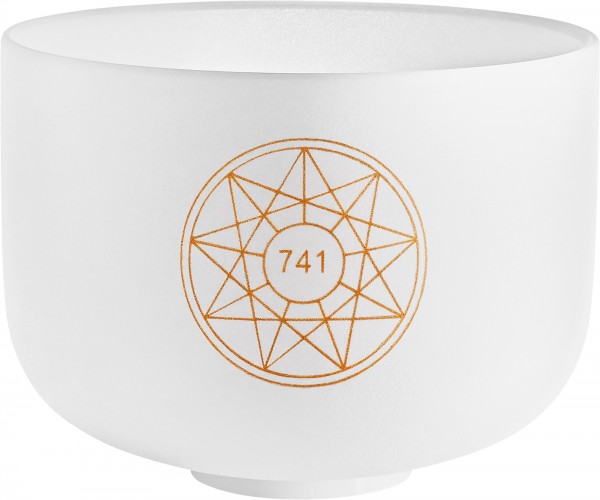 MEINL Sonic Energy Solfeggio Crystal Singing Bowl, Sol 741 Hz, 10" / 25 cm, Halschakra (SOLCSB10-741)