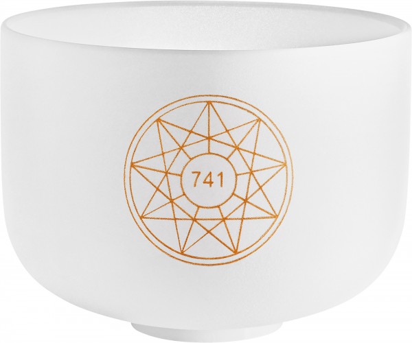 MEINL Sonic Energy Solfeggio Crystal Singing Bowl, Sol 741 Hz, 10" / 25 cm, Throat Chakra (SOLCSB10-741)