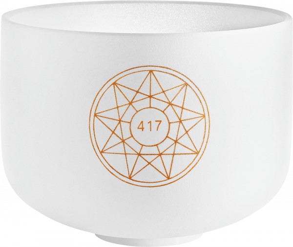MEINL Sonic Energy Solfeggio Crystal Singing Bowl, Re 417 Hz, 10" / 25 cm, Sakralchakra (SOLCSB10-417)