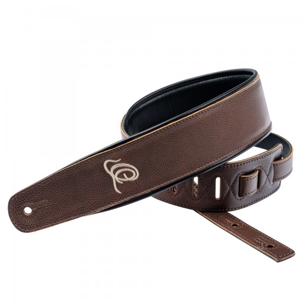 ORTEGA Genuine-Leather Guitar-Strap - Highland Chocolate (OSAR-5)