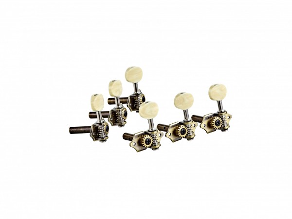 ORTEGA Vintage Open Gear Guitar Tuning Machines - Brass (OTMVG-BS)