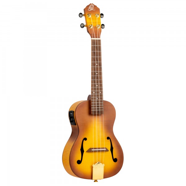 ORTEGA Custom Built Serie Konzert Ukulele 4 String - Honey Sunburst + Bag (RUSL-HSB)