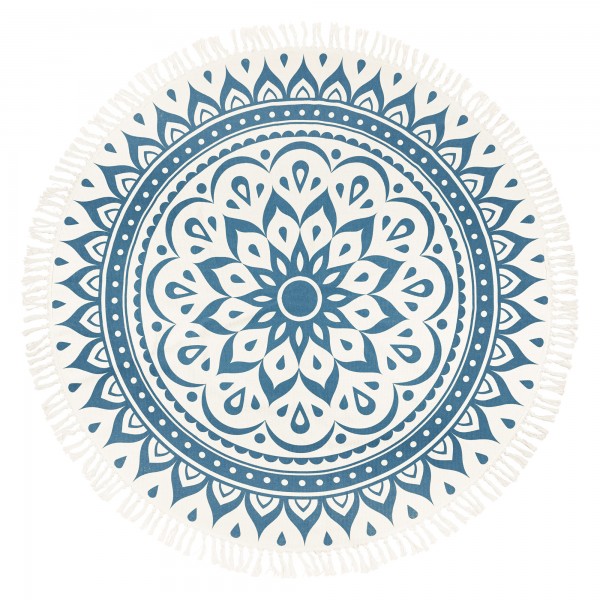 Meinl Sonic Energy Meditation Rug - Navy Blue / Floral Design (MMR1NB)