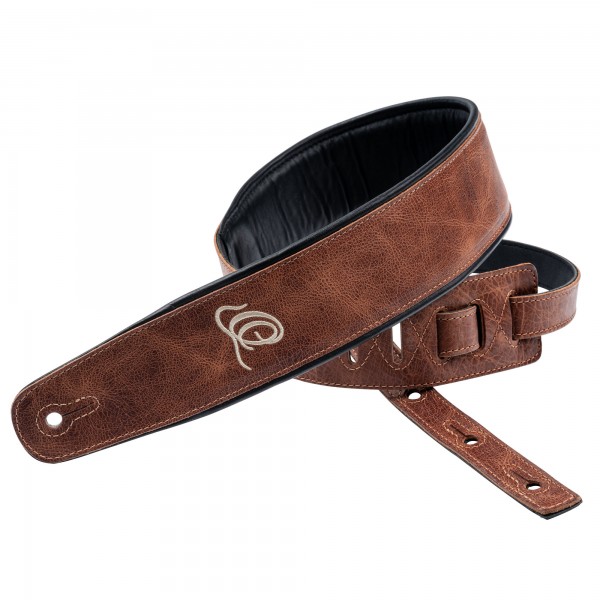 ORTEGA Echtledergitarrengurt - Vintage Caramel (OSCL-5)