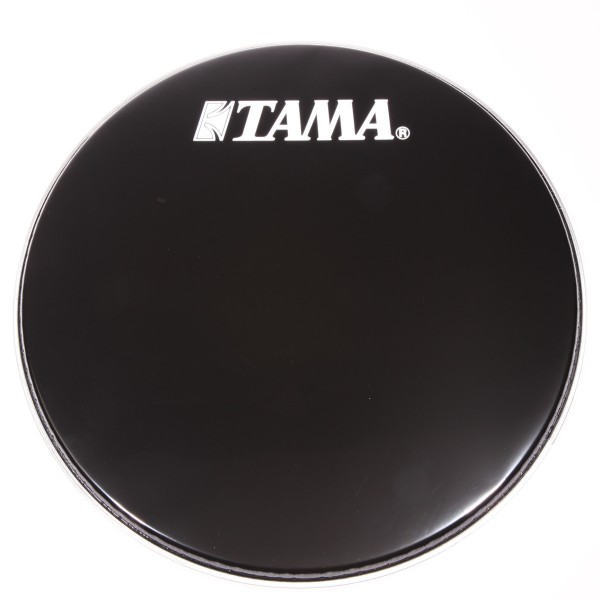TAMA 24" Bassdrum Resonanzfell Schwarz mit weißem Tama Logo (BK24BMWS)
