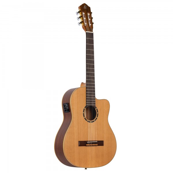 ORTEGA Family Series Pro 4/4 Konzertgitarre 6 String - Massive Zeder / Mahagoni Natur + Bag (RCE131)