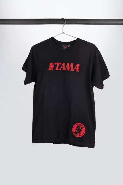 Tama t-shirt in black with red logo on chest (TT113)