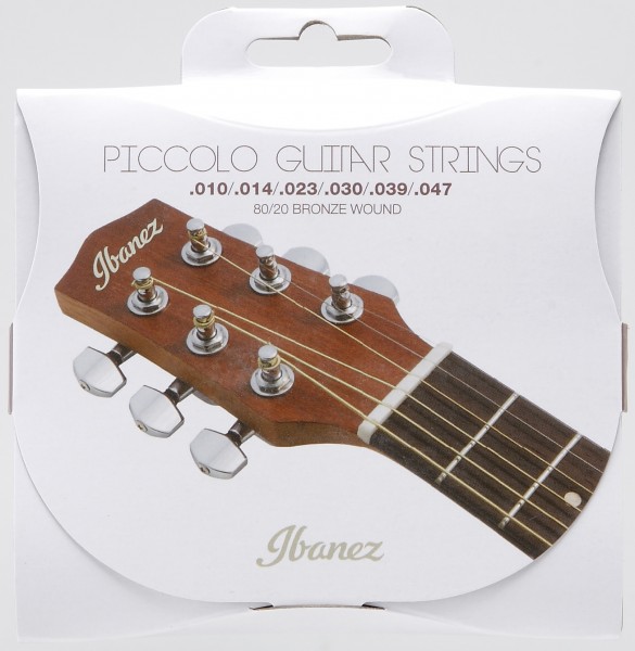 IBANEZ String Set for 6 String Piccolo Extra Light (650mm length, for EWP) - .010/.014/.023/.030/.039/.047 Coated 80/20 (IPCS6C)