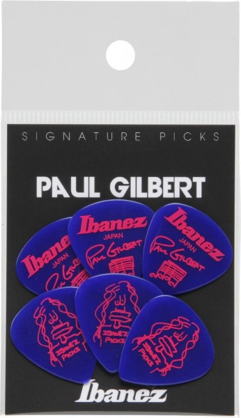 IBANEZ Picks Signature Series - Paul Gilbert - 6 Stück Blau 1,0mm Heavy (B1000PG-JB)