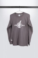 Grey Ibanez longsleeve with white "Play Hard" logo (ITL7PLHDGR)