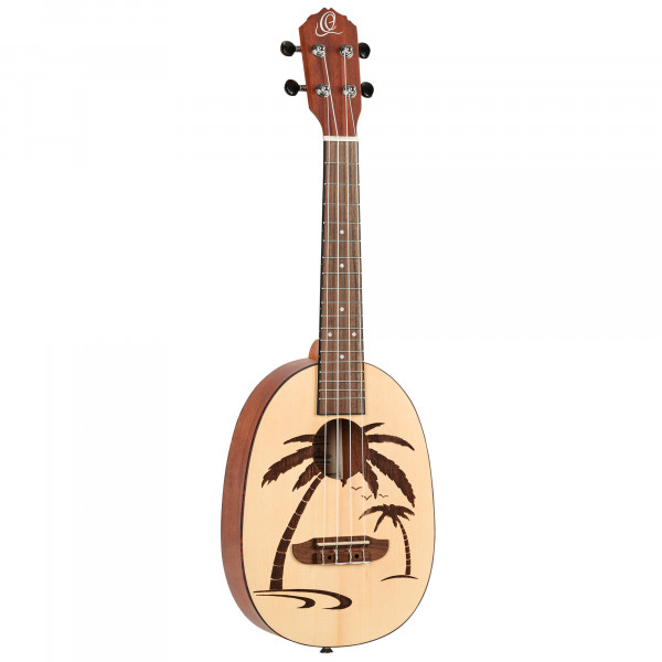 ORTEGA Bonfire Series Concert Ukulele 4 String - Spruce/Sapele Natural (RUPA5)