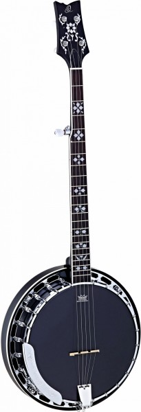 ORTEGA Raven Serie Banjo 5 String - Mahogany Black + Bag (OBJ450-SBK)